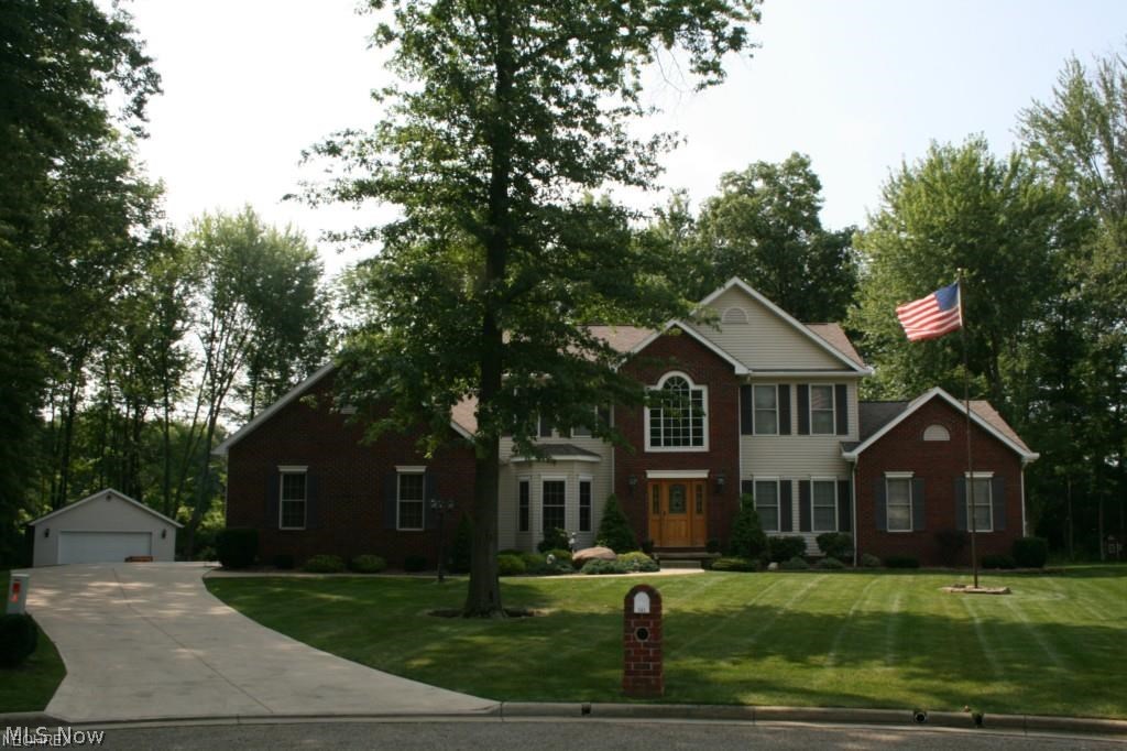 Location is KEY ! Then add 3634 sq ft above ground and 2200 sq ft below ground with a walk out basement and you have this beautiful home ! 5 bedrooms. Master retreat is on First floor and is well over 600 sq ft , with Cherry fireplace. Plus 4 bedrooms upstairs that all have walk in closets. 1st floor has spacious 9 ft ceilings and Oak woodwork galore including Crown Molding in many areas. The upstairs bathroom area has 3 separate sinks, thus creating 3 private areas. Enjoy the built in Sound System throughout the 1st floor , the basement and the outside patio. Office is 13X11 with walkout bay and Oak Crown molding . Formal dining 16X13 w/ solid oak hardwood floor. Relax on the Paver Patio that is a spacious 52X18 & has a burn circle. Recreation room / Sports Bar area is 53 ft in length. Custom lighting creates a Party or a Family atmosphere. The bar top is Granite and the wet bar has Triple Stainless sink. Plus 3/4 Bath in Downstairs Rec Room area has Marble floors & measures 12X8 - Pl