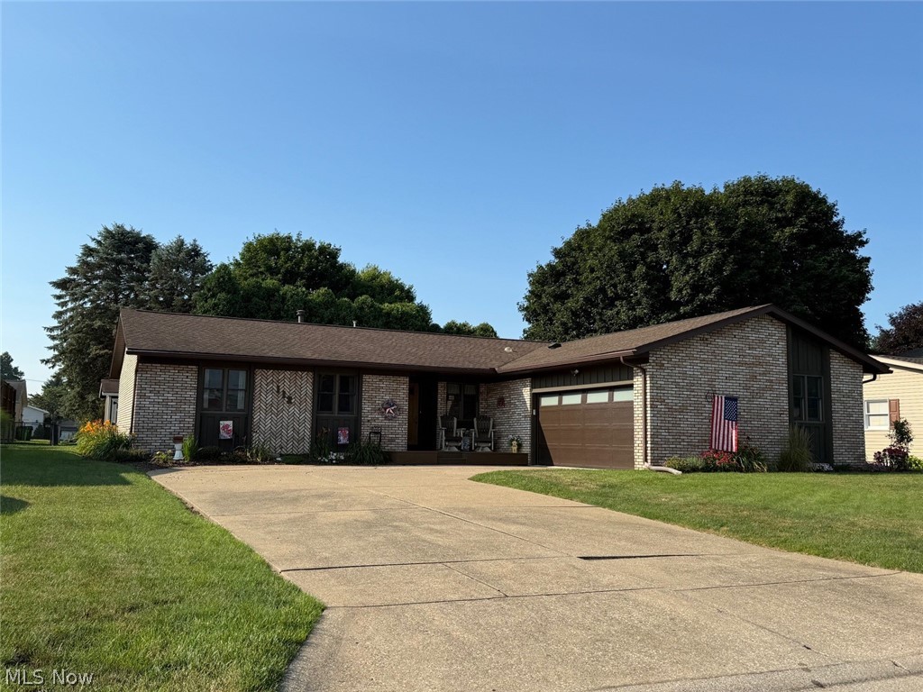 Open Concept 3-4 bedroom, 3 bath brick ranch. Sunken living room with vaulted ceilings and a stone gas fireplace, Dining room attached. Remodeled kitchen includes the appliances. First floor laundry room. First floor owner's suite with his and hers closets and a full bath. Additional finished square footage in the full basement includes a bedroom full bath and rec room. 2 car attached garage with door opener. Covered rear patio. Excellent North Dover location close to the Dover park. This home has been meticulously remodeled and maintained. Make your appointment today!