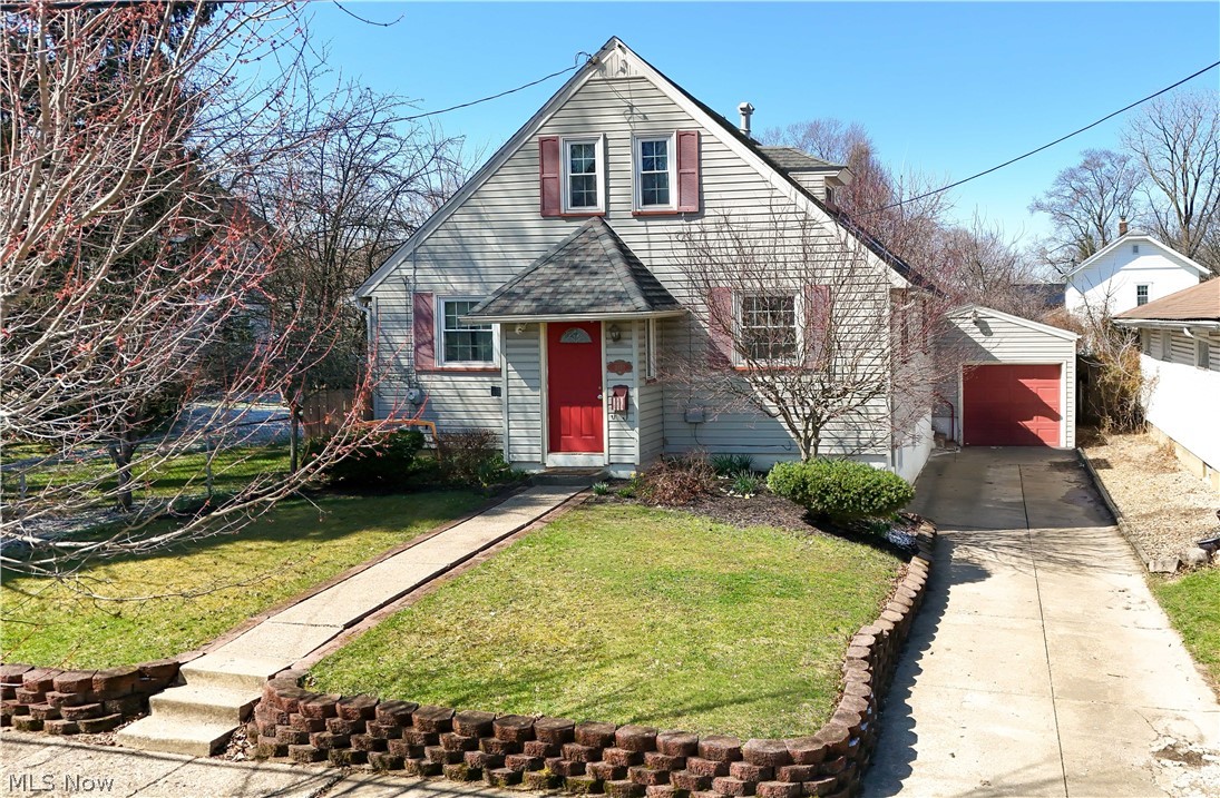 Welcome to this unique and inviting home nestled on a quiet street in the heart of Cuyahoga Falls, offering the perfect blend of character, comfort, and convenience just minutes from parks, restaurants, and vibrant downtown amenities. A welcoming front entry with a traditional foyer flows seamlessly into a bright, open-concept main level featuring durable flooring and an easy, functional layout ideal for both everyday living and entertaining. The spacious kitchen is a true highlight with an eat-in bar, charming coffee nook, and plenty of room to gather. A first-floor bedroom and full bath provide flexible living options, perfect for guests or one-floor living needs. Upstairs, you’ll find two additional bedrooms along with a one-of-a-kind hallway reading nook and built-in features that add warmth and personality, plus a second full bathroom showcasing custom tile work and a relaxing sunken tub. Ceiling fans throughout enhance comfort year-round. The partially finished, waterproofed walk-out basement offers additional living or recreational space and leads directly to the attached one-car garage. Step outside from the sliding door onto a large deck overlooking the fully fenced backyard, complete with a fire pit and surrounded by mature trees and lush foliage that fill in beautifully during the spring and summer months to create a private outdoor retreat. This one-of-a-kind home combines thoughtful features, versatile space, and an unbeatable location—don’t miss your opportunity to make it yours.