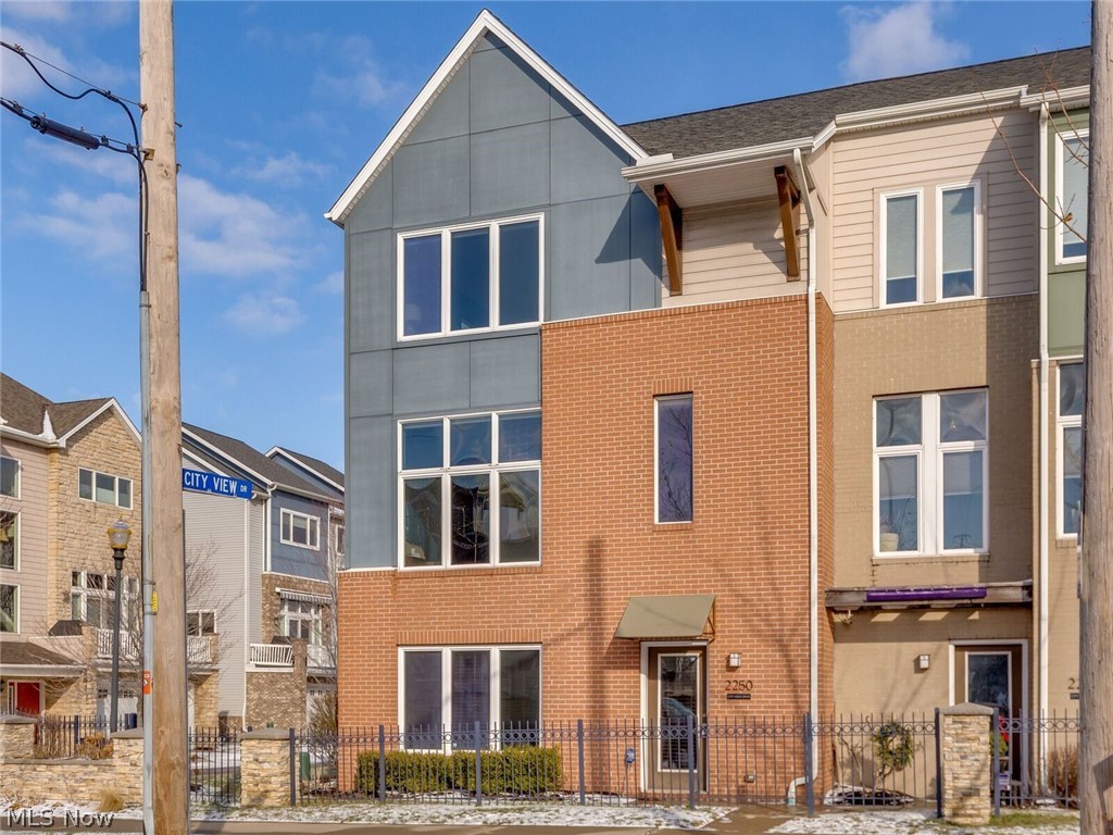 Come see this 3 BR 2.5 Bath Beauty!  Part of the Bergen Village development on w5th and City View, this home boasts functional living!  Tax abated and the end unit of a gated community, the outdoor features include a large, extended deck with Trex and enough room for a dining table, couch, grille, and a sizable side yard!  Check out the pictures of the extra property and pop in to check out the views of the industrial park, Literary and 5th!
Some of the extras this house includes are custom Hunter Douglas blinds, speaker system with surround sound, custom closets, upgraded / taller ADA toilets, powder room with lovely bowl sink and floating drawer, AND a security system!

New washer and dryer 2017 and water heater 2018.

Rough plumbed in office/bedroom closet (to convert to a bathroom)

Abated until 2027

All that, in the hot Tremont neighborhood!