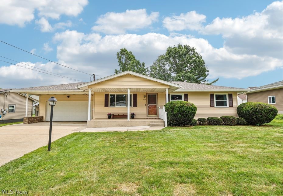 Welcome to this well-maintained 3-bedroom, 3-bath ranch located in the highly sought-after Norton Acres neighborhood within the Norton School District. This spacious home offers comfortable one-floor living with a private owner's suite featuring its own full bath. The wonderful family room addition provides the perfect gathering space, while the convenient first-floor laundry adds everyday functionality. The partially finished basement offers abundant additional living space, ideal for a recreation room, home office, gym, or hobby area. A 2-car attached garage provides plenty of storage. Major updates include a roof with gutter guards (2019) and a tankless hot water heater (2015). Conveniently located near schools, shopping, dining, and parks, this home is ready for its next owner to enjoy. One year home warranty is included for peace of mind.