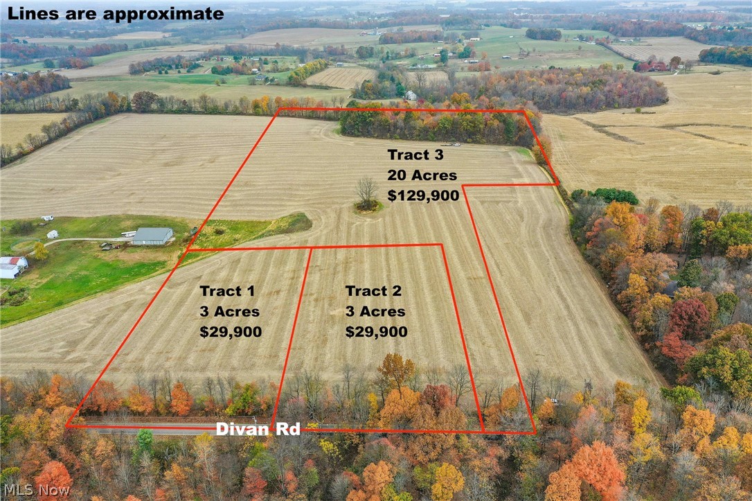 Located in the rolling hills of Knox County, this is very ideal property to build your new home or to simply invest in some good farmland. Tract 1 is 3 acres. Tract 2 is 3 acres and Tract 3 is 20 acres. Tillable acreage. Perfect for building. Septic approval. No floodplain. Electric service.  North Fork Schools. Crop income. Mineral rights transfer. New survey. Additional acreage available.