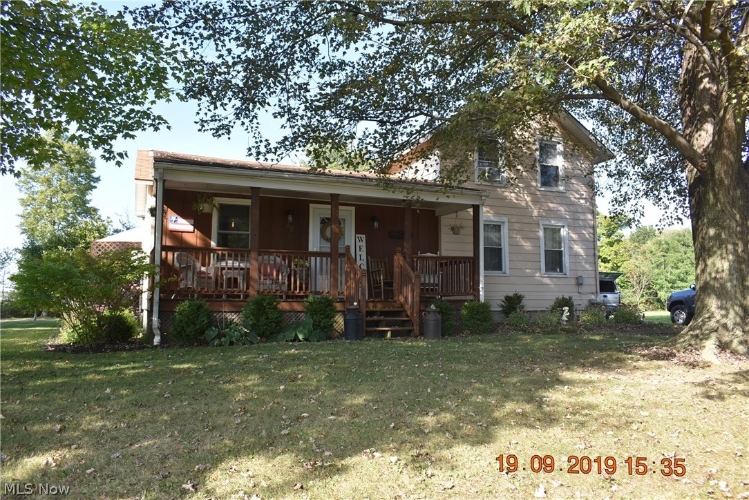 3 bedroom 1 bath home situated on .85 acres in the Village of Wakeman. Interior Features Include- updated kitchen with a sloped ceiling, large dining room with french doors opening to the deck, spacious living room, updated master bedroom on the first floor with barn door on closet, updated bath with double sinks, full basement, updated flooring throughout, updated windows and More! Exterior Features Include: 1.5 car detached garage, large back yard with privacy, access to bike path behind the property, Public fishing pond located behind the property and More!!