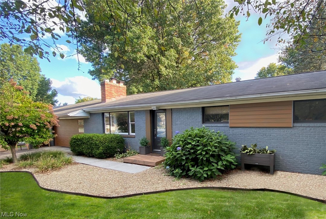 Nice move-in condition in Convenient area of North Canton. All Brick Ranch home with an updated, modern design twist! Well-manicured front yard and nice size back yard. The unique home is close to Hoover High School, Dogwood Park, and pool - walking distance. There are sidewalks and people are actively using them. 3 Bedrooms, Full Bath plus 1/2 Bath off owner's Bedroom. Good size Living Room with Gas Fireplace. Updated fully appliance Kitchen. Dining Room adjoins Kitchen with sliders to Screened Porch. Custom-modern garage door newly installed. Finished Recreation Room adds approx. 500 square feet. All on one floor!  Home is covered with Home Warranty from America Pref. Home Warranty for your piece of mind. Central location to Main St., Portage Shopping area, Akron Airport. Make this modern aesthetic home yours today!