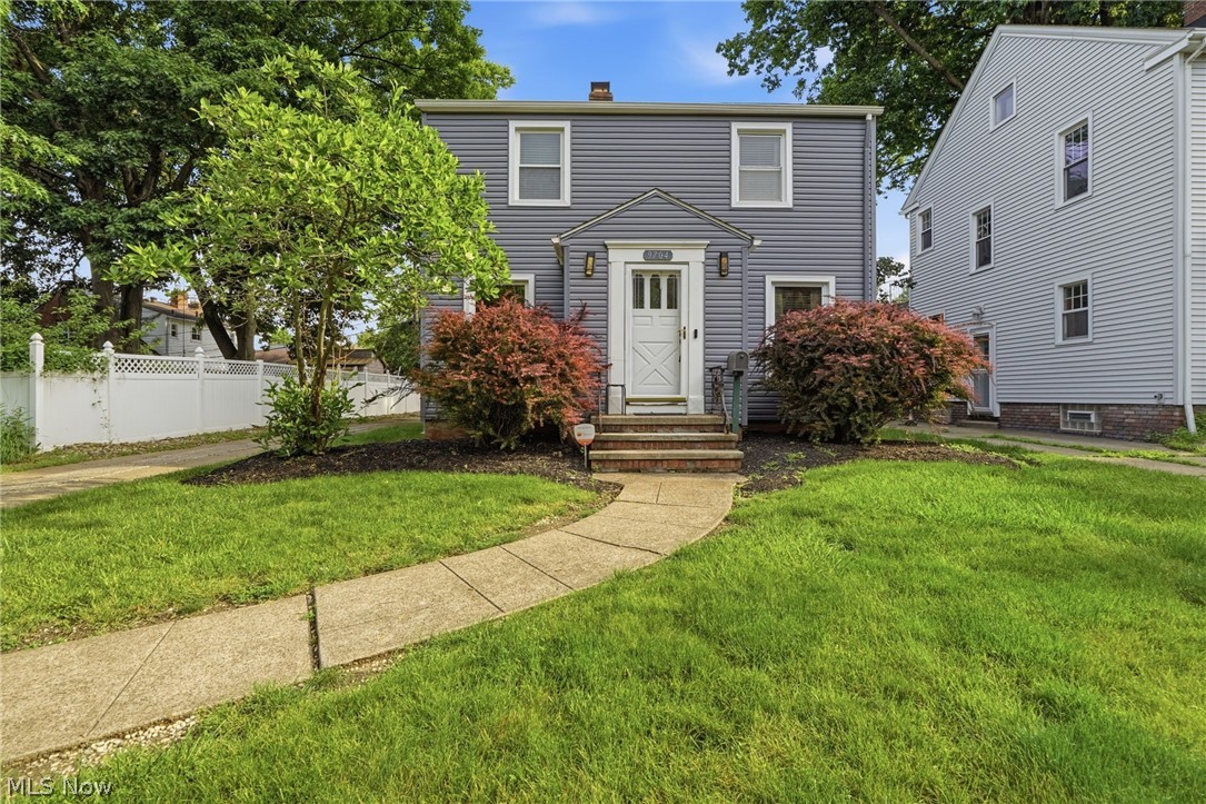 Welcome home to this charming 3-bedroom, 2-bath Colonial nestled on a quiet, tree-lined street in a highly desirable neighborhood. Filled with natural light, this home offers a wonderful flow, abundant storage, and plenty of space to relax and entertain both indoors and out. Enjoy summer evenings on the spacious deck complete with a TV, or unwind on the upstairs Juliet balcony. The finished basement provides additional living space perfect for a recreation room, home office, or gym. Numerous recent updates offer peace of mind, including a new roof, siding, window wraps, fence, and removal of a large tree for safety (2025). The kitchen was enhanced with granite countertops in 2024, while the upstairs bath received a new toilet, flooring, and vanity in 2022. The main bath was updated in 2018. A detached garage completes this move-in-ready home.  Close to the beautiful Big Creek Reservation.
