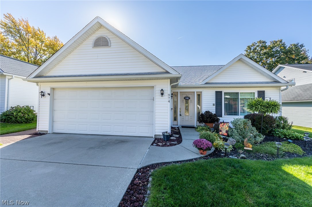 An exquisite Cuyahoga Falls ranch, on a cul-de-sac, with updates galore.  This lovely 2 bedroom, 2 full bath home has a 14x12 master suite with updated bath.  The newly renovated eat-in kitchen features granite countertops, stainless steal appliances, and ceramic floors.   Additional space is available in the 12x12 sunroom, that opens to a brick patio.  A new fence was installed in 2021.  The many updates include a roof '22, windows, HVAC, kitchen, baths, and much more.  There is an attached 2 car garage, and a shed.