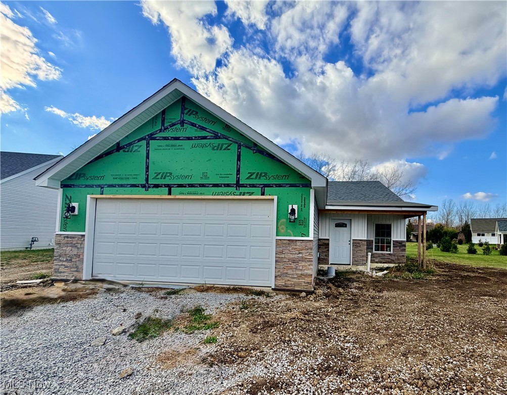 6291 Zachary Drive, Sandusky, welcome home. Built in 2025 on a rock-solid slab, this four-bedroom beauty offers 2,250 square feet of smart, open concept living with 3 full baths, one being en-suite. Three of the bedrooms grace the main floor; upstairs, a lofted retreat holds the fourth bedroom, or a flex room that could be used however you'd like. It could be a guest room, and office, or even a craft room. The loft are also provides its own bath-perfect for privacy. Vaulted ceilings lift the dining-living combo into something wow-worthy, while the attached two-car garage packs in extra storage above and around-think holiday gear, tools, whatever.  With over 7" thick walls you'll enjoy an impressive R-30 insulation rating in the walls; the roof rocks R-50 insulation meaning no winter chills, no summer sweat, just tiny bills. Who would want lower energy bills at the cost of it nowadays? Guardian Structural Technologies seals the deal: sustainable, sturdy, low-maintenance. Tucked in Taylor Way’s calm vibe, it’s steps from Lake Erie, and Cedar Point. Show us your calendar, and let's get you in to seal the deal on this fantastic new sustainable home.