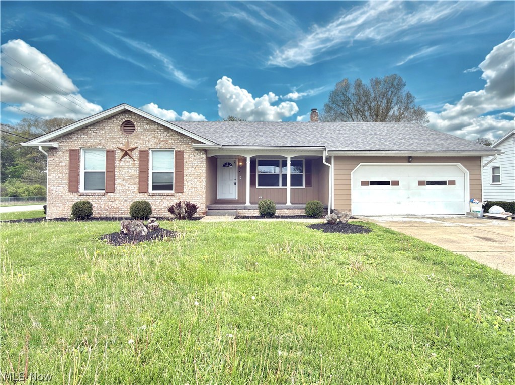 Welcome to 1215 Valley View Drive, where location, charm and modern updates welcome you as you step inside. Nestled on a prime  corner lot in Boardman, this classic brick ranch-style home is ideal for anyone seeking low-maintenance living near Mill Creek Park and everyday conveniences. The welcoming main floor features 3 bedrooms, a full bath, and two distinct living spaces: a bright living room and a relaxing family room highlighted by a cozy fireplace. The updated kitchen provides a wonderful eat-in space for daily meals. Modern touches include stylish LVT flooring installed over the past 3 years and a recently re-shingled roof (2022). The lower level is a true standout—a full basement meticulously updated in 2025 to include versatile space for lounging or hobbies, a second full finished bathroom, a dedicated laundry area, and generous storage. Whether you are buying your first home or looking to transition into single-floor living, this well cared-for property checks every box. Don't miss your chance to make it yours!