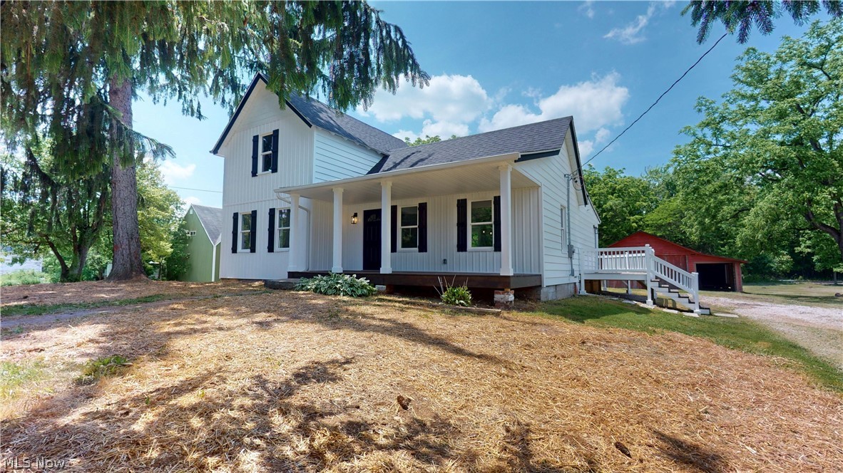 Completely Renovated Farmhouse on 1.39 Acres in Strongsville Schools!

This farmhouse has been extensively renovated from top to bottom with major updates already completed, including new electrical, plumbing, windows, insulation, drywall, roof, siding, high-efficiency 95% furnace, central air, supplemental electric baseboard heat, waterproofed and structurally reinforced basement with a new sump pump.

Inside, you'll find vaulted ceilings, luxury vinyl flooring, and an updated layout. The first-floor owner's suite features a newly added full bathroom and walk-in closet. Upstairs, a wall was removed to create a large loft/flex space that can be used as a bedroom, office, or additional living area, along with another spacious bedroom.

Situated on 1.39 acres, the property offers plenty of room to spread out. The reinforced barn provides additional storage or workspace. The yard has been cleaned up and recently seeded with ryegrass and bluegrass. The property backs to railroad-owned land, providing privacy and protection from future development.

The owner-contractor put significant time and thought into the renovation (Done the right way, no short cuts!) and is willing to work with the buyer on select finishing touches, such as bathroom doors, closet shelving, and other final details.

If you're looking for acreage, character, and the peace of mind that comes with major mechanical and structural updates already completed, this property is worth a look.