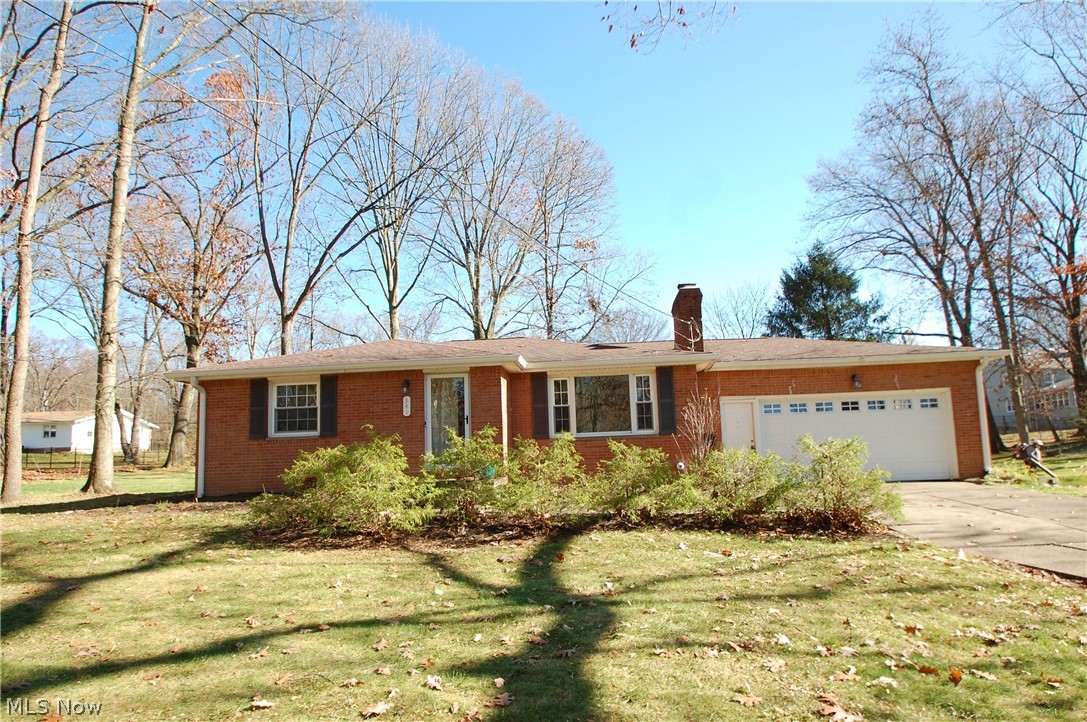 Take a look at this cozy all brick ranch on a dead end street with lots of privacy. This home features 2 bedrooms a 2 full baths plus a bedroom in the basement. There is a living room w/ a brick fireplace, formal dining room w/ french door out to a 45x10 covered patio and an equipped kitchen. The basement is full w/ a rec room and laundry room plus the second full bath. Location is really nice with a nice wooded lot.