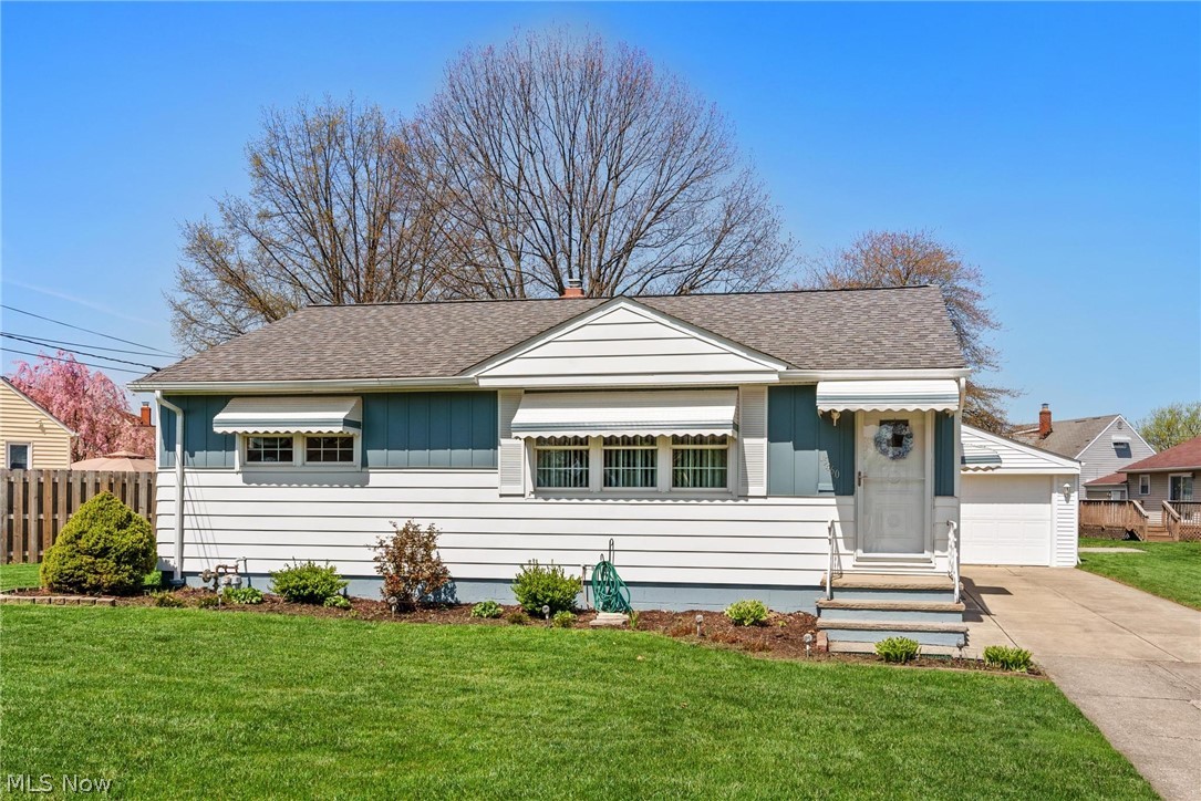 Pride of ownership abounds, clean as a whistle and lovingly cared for original owner, 3 bedroom, 2 full bath ranch style home with a two car garage in Brook Park. Hard to find vaulted living room creates a sense of space. The eat-in kitchen has a great functional layout and accommodates a good-sized table. Three bedrooms share an updated an ultra-clean hall bathroom. Basement also features another full bath. Well cared for exterior: siding painted, partial exterior waterproofing, landscaping and roof (2015). Property has passed city of Brook Park POS exterior inspection and is compliant. Close to the City recreation/community center with exercise equipment, classes, whirlpool, game room, outdoor waterpark, and ball fields spread throughout the community. Quick highway access, to Cleveland Hopkins airport, the Cleveland Metroparks, IX Center, Great Northern & South Park shopping malls, Southwest General Hospital, MetroHealth Hospital and downtown.