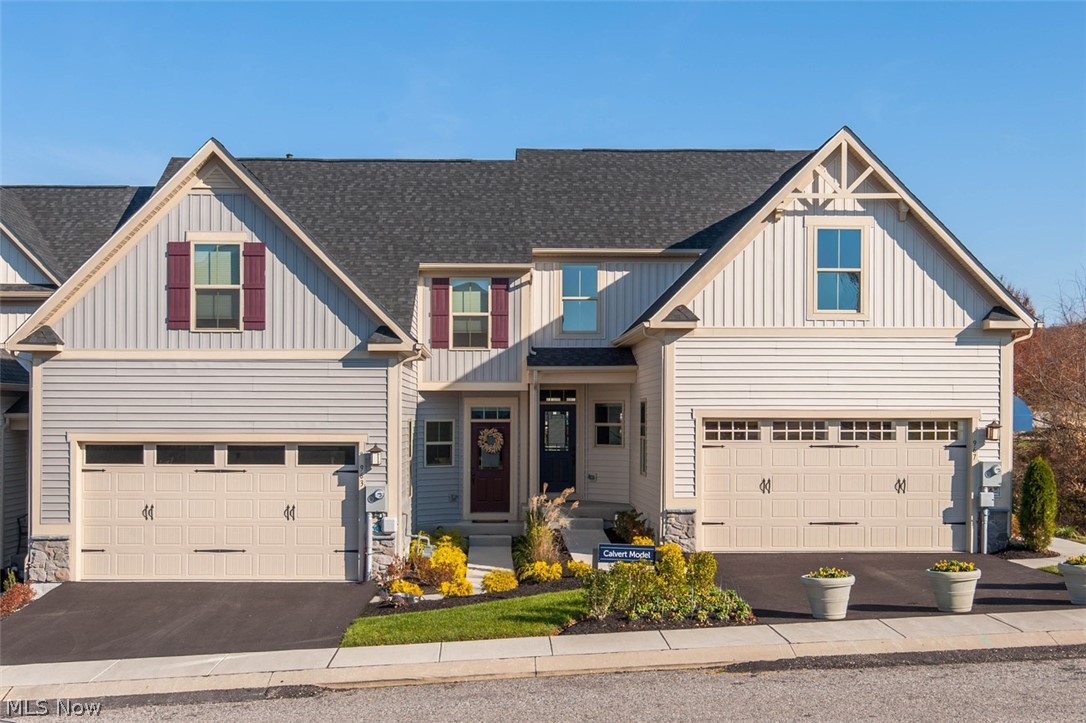 For a townhome that offers style and space, but never sacrifices convenience and comfort, look no further than Ryan Homes’ Calvert. As soon as you enter the foyer you’ll know you’ve arrived. To your right, the kitchen with pantry and eating peninsula overlooks the dining room and great room. The laundry room and powder room are conveniently located off the 2-car garage entry. The light-filled open-concept floorplan opens at the back with a wall of windows and a door that lets the outside in. The first floor owner’s bedroom is off the great room, retreat from the day to the owner’s bath, with its double bowl vanity and shower with seat. A huge walk-in closet gives you plenty of storage space. Upstairs are two bedrooms and a bath, perfect for guests, hobbies, or both! In addition, a full basement can be finished with a recreation room and an additional bath. To be built. Photos are for illustration purposes only.