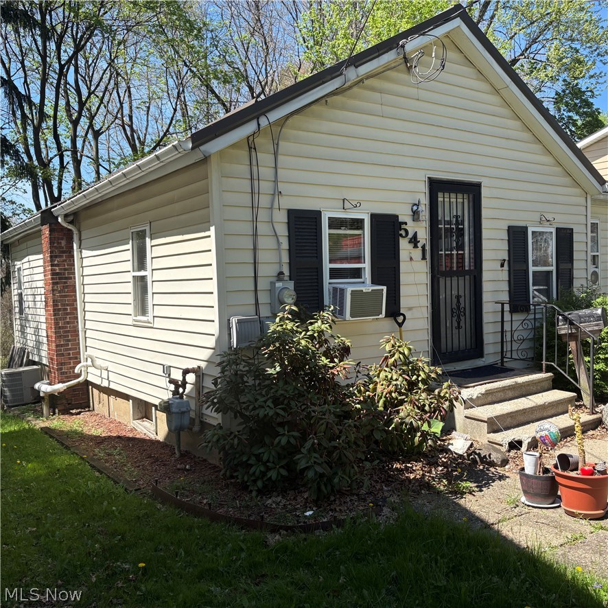 Why pay rent? READY FOR OCCUPANCY.  This cozy home is in a quiet neighborhood. Easy to maintain - Vinyl siding. Power washing due on June 16, 2026.
Convenient to downtown. Metal roof for long lasting protection. 
Steps need to be replaced. Door to basement should be replaced.  Central Air is not working.