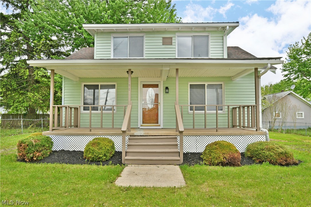 Find beautifully updated and cozy living right in the heart of Geneva! Enjoy all the attractions of this fantastic community without all the lakeside traffic and crowds. Just minutes from fantastic local shopping districts and eateries and a short drive to Geneva on the Lake, this residence finds you beachside at your desire. Tucked away on a quiet, dead-end street, this residence has plenty to offer. Recently renovated from top to bottom, you’ll be instantly drawn to its soothing, seafoam green colorways and its picket-lined and covered front porch – perfect for summertime relaxation. A gravel driveway outstretches to a large storage shed, while additional parking is found along the side yard. Through the decorative front door, an impressively spacious great room is brightly lit with overhead recessed lighting and a combination of large windows that join in with natural sunlight. Gray colored, hardwood-style floors run underfoot, contrasting the bright white walls. Around the corner, a fabulous kitchen has been treated to a sleek, tiled backsplash along with updated cabinets and stainless-steel appliances. In the center of the great room, a recessed entryway finds both a sizeable first-floor master bedroom and a charming full bath. Upstairs, a deep-set carpeted loft branches away into two additional bedrooms before finding a bonus half bath at the end of the hall. A full basement provides laundry services, utilities, and storage.