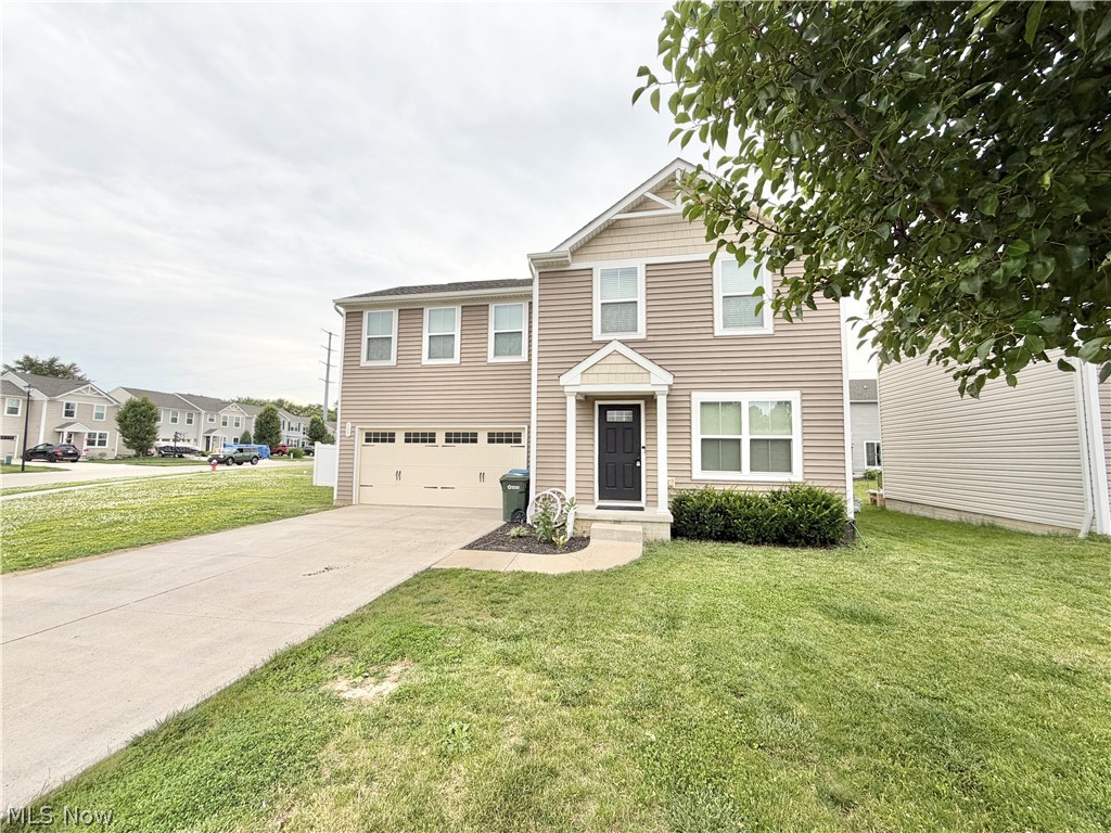 Welcome to your new home! Nestled in a friendly Amherst neighborhood, this 4-bedroom, 2.5-bathroom residence built in 2019 offers everything you need for comfortable and modern living. Inside you walk into your living room with an open concept main floor plan, perfect for entertaining with a half bath on this level. The kitchen, the heart of the home, boasts an island with both storage and seating, and a brand-new backsplash (2025) that adds a touch of elegance and style to this already impressive space, Samsung appliances (2023). Upstairs are 4 spacious bedrooms, 2 full baths and the laundry room. Both the front bedroom and master have walk in closets, master also has it's own private bathroom. The basement is awaiting your finishing touches, this uncharted territory provides ample storage and an opportunity to create even more living space. Outside, the property features a large, fenced-in yard, offering a safe and private area for children and pets to play. Entertain friends and family or simply enjoy a quiet afternoon on the expansive deck, ideal for outdoor dining and relaxation. Let’s not forget to mention an attached 2 car garage. This exceptional home combines modern amenities with timeless charm, making it the perfect place to call your own. Don't miss the opportunity to make this house your forever home!