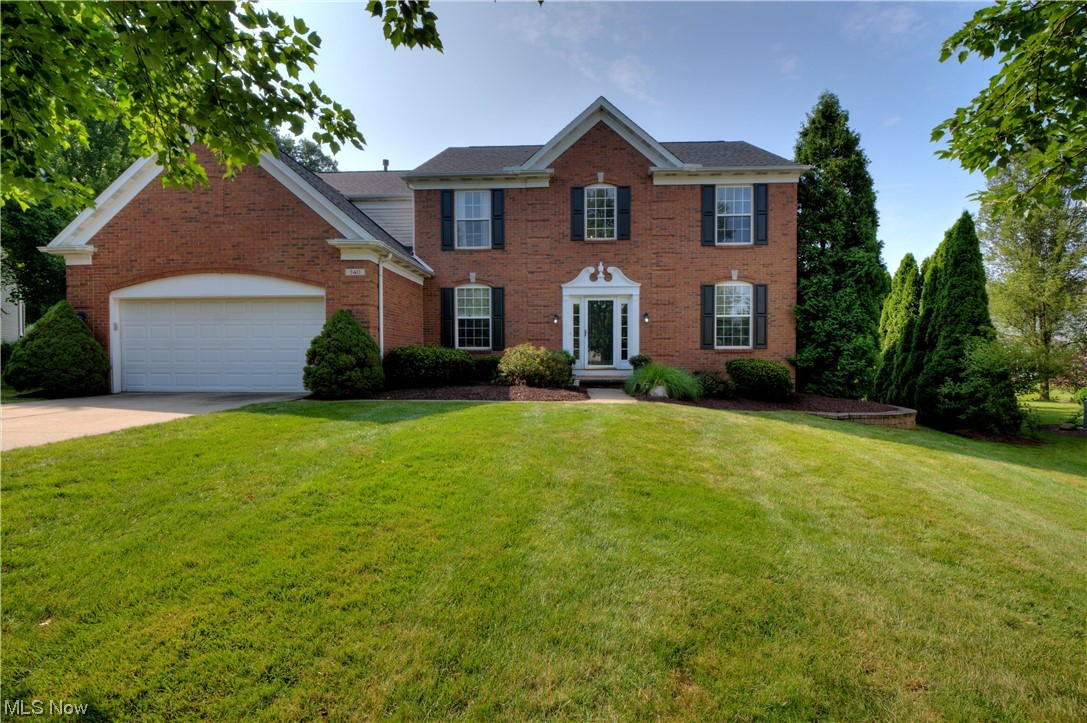 This stunning 4-bedroom, 3-bath home, located in Sagamore Hills on a highly desirable street in Eaton Estates, is a must-see! 
The two-story foyer welcomes you as you enter. The remodeled kitchen has a stylish design with stainless steel appliances, ample storage space, a beverage area with a built-in beverage refrigerator, a separate pantry, and a center island with a butcher block top. The first-floor laundry includes the washer and dryer. The family room features a cozy wood-burning fireplace, shared with the separate den/office.  The living areas on the first floor of this home offer a  seamless flow, making it ideal for both family gatherings and entertaining guests.  The well-thought-out design of the owner's suite offers an oversized walk-
in closet and a lovely owner's bath. The three generously sized bedrooms share the main updated bath with a walk-in shower and a double sink vanity.
The finished basement offers additional storage and a great entertainment space. Outside, y