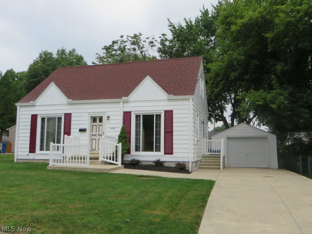Thank you for stopping.  I am a spacious Cape that has been freshly painted inside and out.  I have 3 bedrooms, an updated kitchen, dining area, large living room with hardwood floors, updated bathrooms and full basement. Newer furnace and central air-conditioning.   I have a newer roof on both the house and garage.  The garage has newer vinyl siding with a new garage door 2014.  I am located on a beautiful lot.  I look forward to your visit.