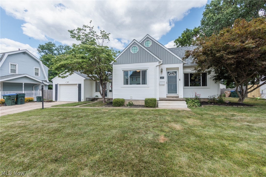 This beautifully updated Cape Cod makes a lasting first impression with its welcoming charm. Inside, you'll find a freshly painted, bright, and airy interior featuring classic built-ins and arched doorways that add timeless character. The updated kitchen offers new cabinetry, countertops, backsplash, luxury vinyl plank flooring, and stainless steel appliances. On the main floor you'll find two nice sized bedrooms and an updated full bath with modern finishes. The upstairs you will find a spacious 3rd bedroom and generous closet space. The partially finished basement expands your possibilities with an updated laundry area, second full bath that's also been fully updated, and room to create the rec space, home gym, or hobby area you've been dreaming of. An enclosed breezeway connects the home to the one-car garage, making a perfect mudroom, or sunroom, with access to the backyard patio. The backyard features a fire pit, offering a great space for entertaining, pets, or enjoying evenings outdoors. With thoughtful updates, abundant character, and flexible living spaces, this move-in-ready home is ready for its next owner! All updates were completed within the last 5 years: new roof, windows, siding, HVAC, waterproofed basement, kitchen, baths, flooring and paint. Call today for your showing!