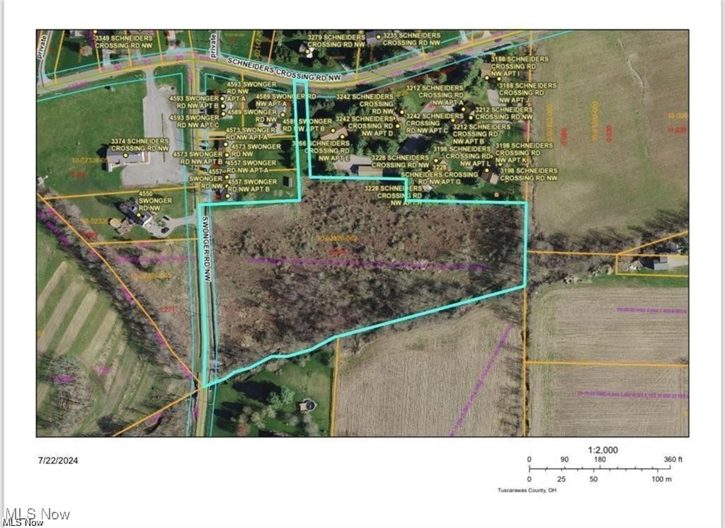 6.84 acres for sale in the perfect part of town. Close to I-77, Dover, Sugarcreek. This piece of land is ready for you. Cleared and wooded.