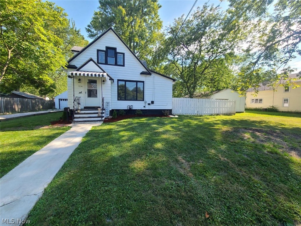 Old house, new life...90% remodel in 2021

Too much new to list everything that's been done. New electric, plumbing, HWT, A/C, glass block, doors, flooring, appliances, light fixtures, kitchen, bathrooms.
All appliances are new
Almost an acre fenced in back yard. 
Huge (32x24) detached garage, with 220v and potential for heat.
Great location. Close to the lake, the Historic Ashtabula Harbor, the mall, and RT11