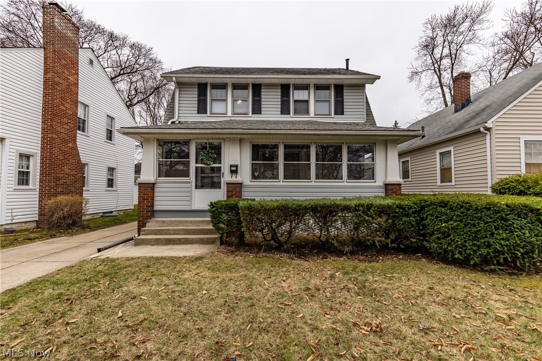 Welcome to this stunning Colonial in Firestone Park! Featuring Beautiful updated hardwood floors on first floor. Natural woodwork and freshly painted interior. 
Eat in kitchen featuring newer counter tops, some cabinets, and full of natural light. Second floor offering 3 bedrooms, updated bath and beautiful woodwork featuring 6" baseboards. Enjoy the Summer days/evenings on the enclosed front porch, full size basement with storage, large laundry area and much more.