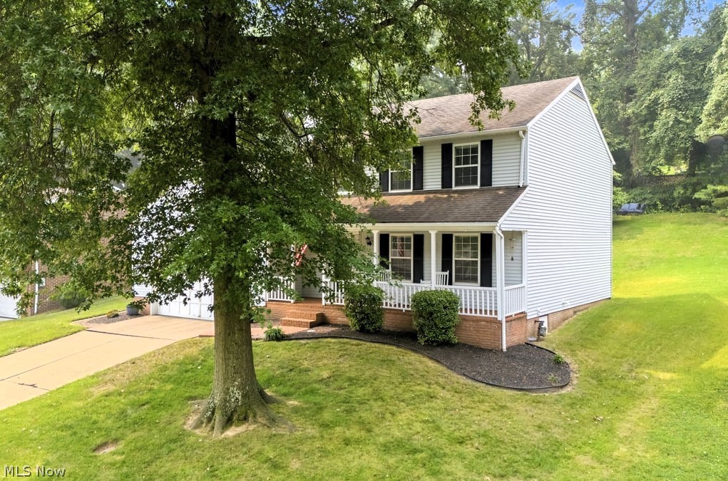 Upper Vienna living at its best! This inviting 3 bedroom, 2.5 bath traditional two story HOME offers the space, updates, & convenience you've been searching for. Relax on the covered front porch or entertain on the new back deck just off the bright & beautiful sunroom. Inside, you'll appreciate the functional layout featuring a formal living room & dining room that flow seamlessly into the kitchen & family room. The kitchen boasts granite countertops, abundant cabinetry, newer appliances, & a breakfast bar that's perfect for gathering with family & friends. The generous main level laundry room provides excellent storage, while a second washer/dryer hookup upstairs adds everyday convenience just steps from all three bedrooms. Recent updates within the last 10 years, including the roof, HVAC system, water softener, & gutter guards, provide added peace of mind. Completing the package is a 2 car attached garage with walk-up attic storage, plus an additional storage shed in the backyard. Located just minutes from the country club, golf course, shopping, and restaurants, this home checks all the boxes...now it's time to pack yours!