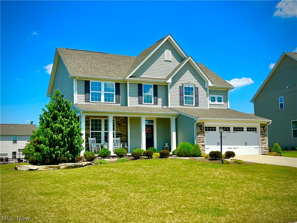 Immaculate 4-bedroom Colonial located in the highly desirable Autumn Creek community. Built in 2016 and exceptionally maintained, this home offers the feel of a newer build with a fresh canvas ready for your personal style. The kitchen features updated granite countertops, 42-inch cabinetry, and a clean, neutral backdrop ready for your personal touch. Inside, 2,687 square feet of sun-filled above-grade living space unfolds in an open-concept layout with a spacious great room, fireplace, and a flexible front room ideal for a home office, dining room, or sitting area. Upstairs, the serene primary suite includes dual walk-in closets, while three additional bedrooms and second-floor laundry add everyday convenience. The expansive unfinished basement provides excellent storage now, along with a wide-open opportunity to create additional living space exactly the way you envision it. Situated on a .33-acre lot in one of Brunswick’s most sought-after neighborhoods, this move-in-ready home reflects true pride of ownership and offers the perfect blend of space, condition, and future potential.