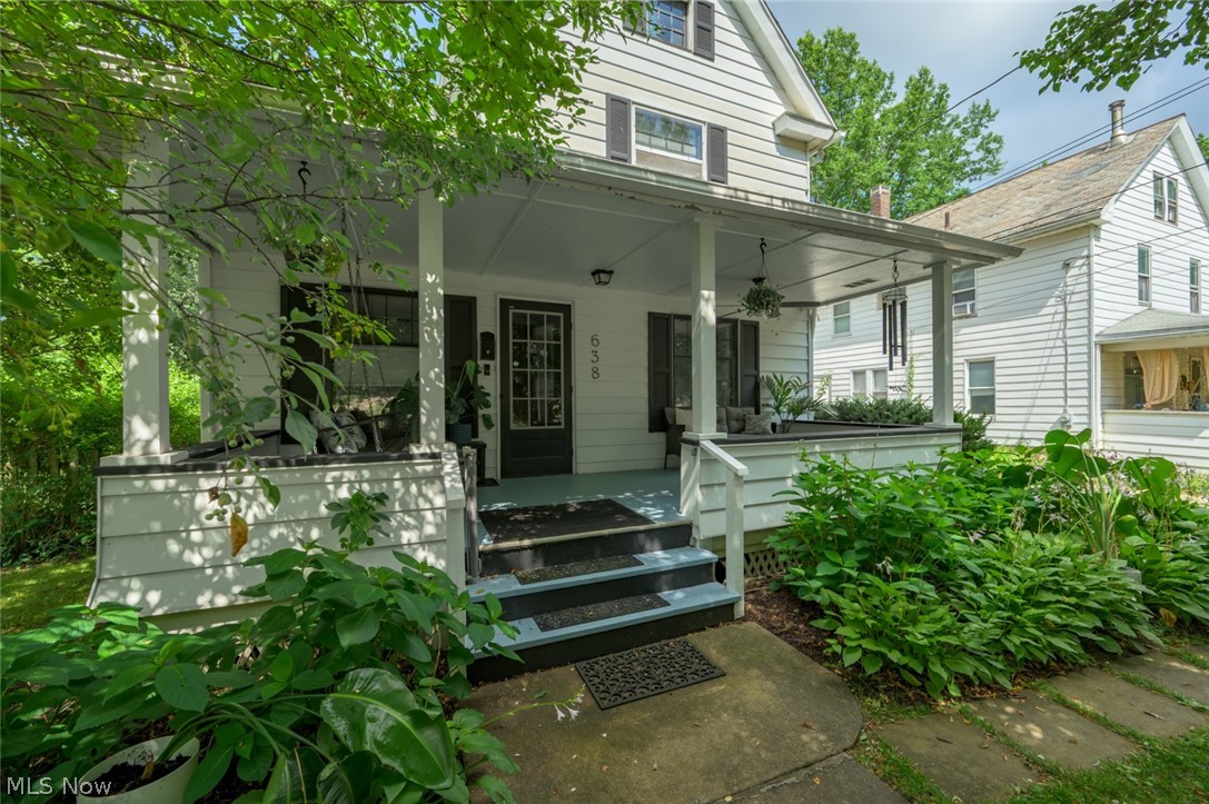 Step into the timeless charm of this beautifully maintained turn-of-the-century Colonial, where original craftsmanship meets thoughtful updates. Nestled on a tree-lined street just minutes from downtown Kent and Kent State University, this 3-bedroom, 1.5-bath home is filled with character at every turn.
One of the home’s most inviting features is the incredible oversized front porch—an extension of the living space complete with a porch swing, seating area, ceiling fan, and plenty of room to relax or entertain.
Inside, you’re welcomed by a grand foyer showcasing a stunning original wood staircase with thick banisters and rich woodwork. Original hardwood floors, oversized baseboards, pocket doors, architectural keyholes, window seats, and abundant natural light highlight the craftsmanship that’s difficult to find today.
The spacious living room flows into a generous dining room, creating the perfect setting for everyday living or entertaining. The updated kitchen features butcher block countertops, stainless steel appliances, and direct access to the backyard. An additional first-floor flex room with a charming shiplap accent wall offers endless possibilities as a home office, playroom, guest room, or den. A convenient updated half bath completes the main level.
Upstairs, you’ll find two generously sized bedrooms with ample closet space and an updated full bath. Continue to the third floor where a spacious oversized bedroom offers endless possibilities as a private retreat, guest suite, or bonus living space.
Outside, the large backyard is a rare find for an in-town property, offering plenty of room for gardening, pets, play, or entertaining. A detached one-car garage, mature trees, and a welcoming neighborhood complete the package.
If you’ve been searching for a home with authentic character, modern updates, and an unbeatable location close to shopping, restaurants, parks, and Kent State University, this is one you won’t want to miss.