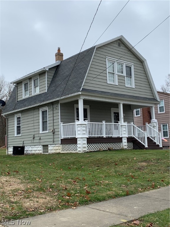 Come check out this beautiful 3 bedroom Dutch style colonial in Columbiana! If the spacious front porch doesn't draw you in, the foyer will with its original front door and replica hardware, hardwood seat and staircase, and the electric fireplace-which remains with the house! You will see the original trim throughout the house including the lovely pocket doors between the living room and dining area. Natural lighting pours in and warms the large eat in kitchen where you will find plenty of counter space, and all appliances stay. Storage space abounds in this home, a place for everything and everything is in its place! 121 E Woodland Ave  is meticulously clean and has been very well maintained.The basement has glassblock windows and is dry-it's been waterproofed with Ohio State Waterproofing and the sump pump has a Watchdog backup system.Washer and dryer will stay. Electric panel(2002), roof(2006), hot water tank(2014), exterior painted(2020), new click/lock laminate floors in living ro