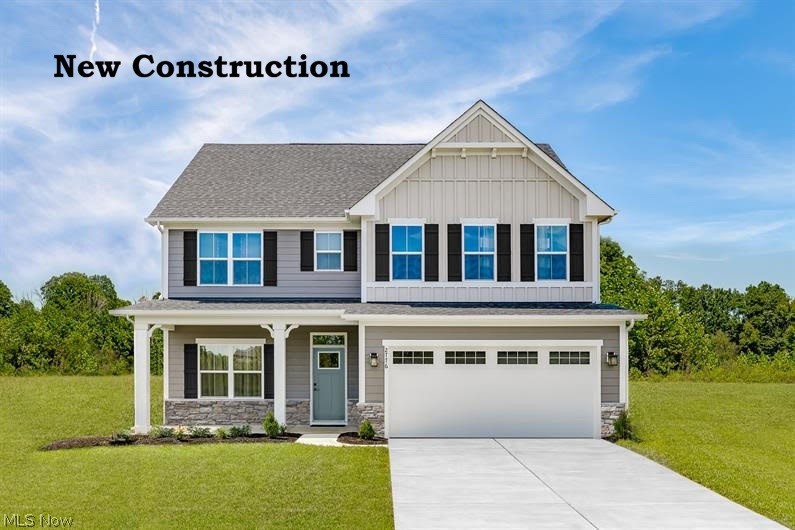 The Now Included Finished Basement offers extra space for family, friends and fun! Build a new home on a large homesite in an existing beautiful Olmsted Falls community! Brand new large homesites now available with Ryan Homes in the Olmsted Falls area. Enjoy waking up to your spacious backyard surrounded by trees on this private cul-de-sac street community off Bagley Road. Convenient shopping and easy access to night life downtown Olmsted Falls. This community is minutes away from Olmsted Falls schools and is tucked away in the private community of Falls Glen. This 2-car garage Hudson floorplan home offers 3,625 sq. ft. living space with three bedrooms, a second-floor loft and 3.5 baths as well as a full finished basement with full bathroom. Kitchen comes included with an oversized kitchen island and quartz countertops, walk in pantry, stainless steel appliances, and luxury vinyl planking. Included cottage front exteriors will give your new home a sense of style with stone features. Are you looking for a home in a quieter area with all the luxuries of brand new? Delivery timeframe is this year, December 2026! At Ryan Homes Falls Glen community, we offer it! Schedule a tour of the community and floorplans today. We can't wait to meet you! To be built. Photos are for illustration purposes only.