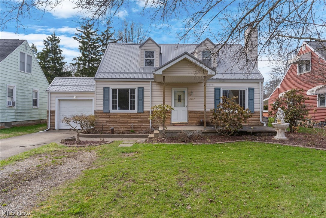 Welcome to this enchanting Cape Cod in a desirable area of Hubbard Township! Step inside to the open space of the combined living room and dining room, perfect for formal meals or relaxing evenings at home. The spacious eat-in kitchen offers abundant storage, beautiful cabinetry, breakfast bar and functionality with sliding glass doors that lead to a covered deck. The ideal spot to enjoy your morning coffee or evening beverage. There is a hook up for a stackable washer and dryer in the kitchen area that can be easily converted to a pantry. The main floor features an ample sized bedroom and updated full bath. Upstairs, you’ll find two more generously sized bedrooms connected by a Jack-and-Jill full bathroom, along with walk-in closets and plenty of storage space throughout. New metal roof (2025) New furnace (2024) New well pump (2024) updated tilt-in vinyl insulated windows and newer water heater. The garage features French doors leading out to the back yard, perfect set-up for a party. This move-in ready, clean and updated home will give you peace of mind for years to come with all the major costly components recently replaced. Sit back and reap the benefits of your new dream home. No septic replacement is needed, the area is on the upcoming sanitary sewer line project currently slated for 2028. Home does not have central air. Seller has also done some recent additional home repairs, receipts can be provided.
