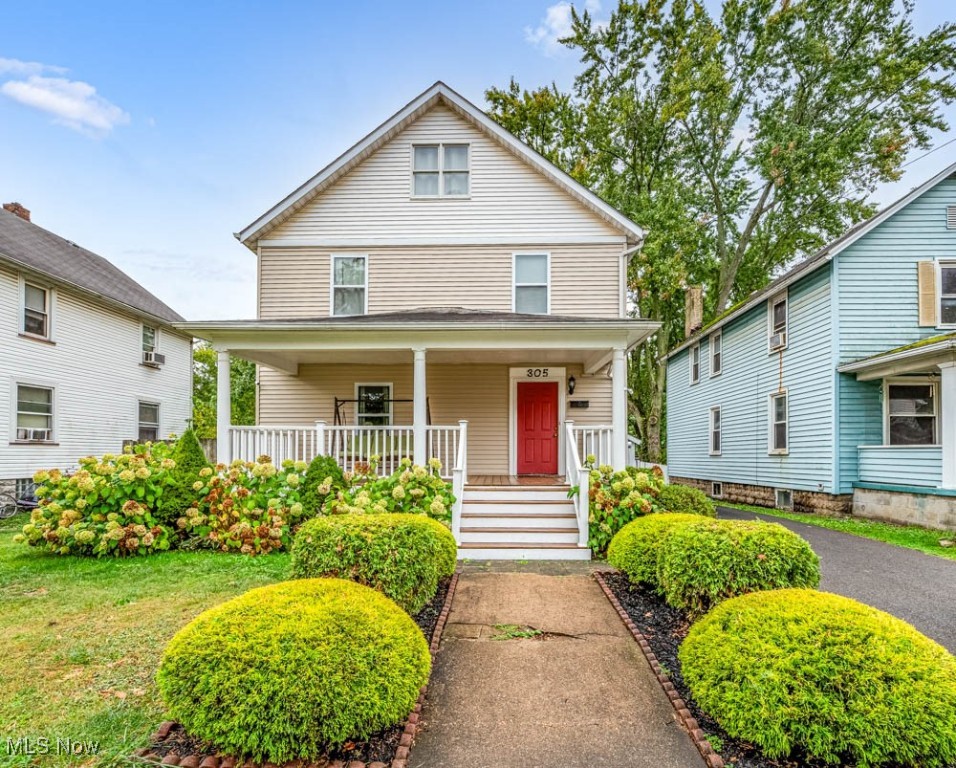 Discover this beautifully maintained home, a rare gem with modern updates! Featuring a welcoming covered front porch with newer decking and Vinyl rails. This residence boasts a bright updated Kitchen (approx. 2016) that seamlessly blends with the spacious Living and Dining areas adorned with LVP flooring and beautiful Dining Rm Chandelier. Off the Dining Room is a large Rear Deck with newer deck floor and rails. The first floor includes a convenient Half Bath, a rare find in a home of this age. While the 2nd level offers 3 Bedrooms with Laminate Floors, providing comfort and tranquility. The 2nd Floor Full Bath is complemented by a dedicated laundry space, and the versatile 3rd level serves presently as an Office. Use your imagination, this space can also be used as a 4th Bedroom, Play Rm or Craft Rm. The Window A/C remains with the property. The Detached Garage is presently being used for Storage/Shed, and boasts a newer Roof (approx. 2021). Key upgrades include a Furnace and A/C (approx. 2013), Paved driveway (approx. 2020), and Vinyl Double-Pane windows (approx. 2012), all supported by 200 AMP electrical service. Wonderful Investment Opportunity or Single Family Residence!