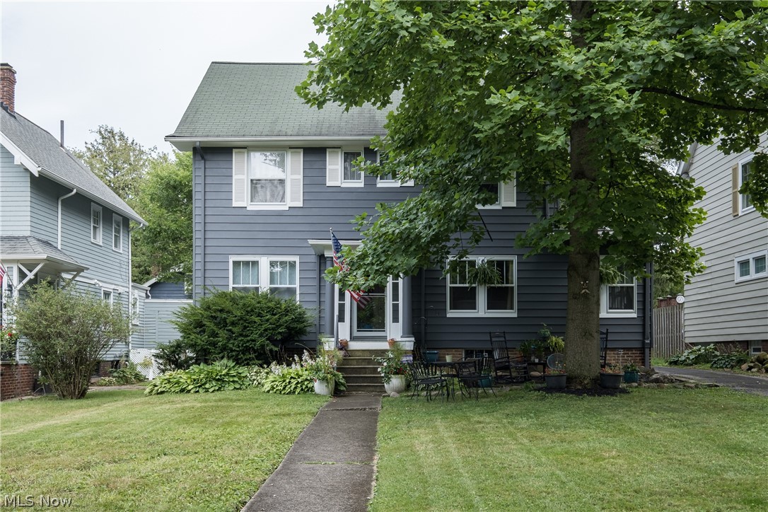 Welcome home to this stately Colonial home on beautiful Ashton Road! Multiple updates have been completed since the owners moved in. Exterior paint, rebuilt front porch pillars, and new screens/storms for all windows completed in 2017 give the home a fresh look. The first floor living room feels spacious and bright with large windows and neutral paint. A wood burning fireplace, built in bookshelves, and crown molding complete the living room. A formal dining room leads into the kitchen. Kitchen is fully applianced. Also on the first floor, find a half bath and an inviting sunroom soaked in natural light. Walk out from sunroom to the screened in porch. Upstairs you’ll find a landing with just enough space for your home office.  Three large bedrooms and a full bathroom complete the second level. Two bedrooms have walk in closets - a luxury in this older home! Enjoy additional storage space on the finished third floor or utilize it as a fourth bedroom. Copper piping installed in basement