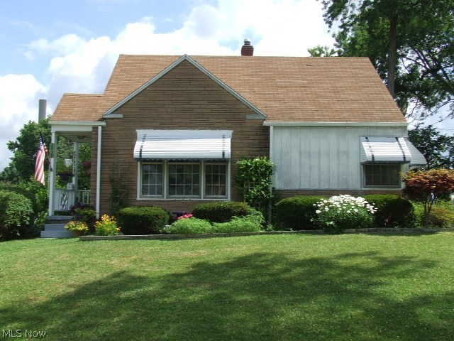 Don't miss this sunny Ranch home on a pretty corner lot in a prime Cuyahoga Falls location, west of State Rd.  The living room has a lot of natural light and built-in bookcases. There are hardwood floors under the carpet throughout the home which includes large living room with huge front window, dinette area, 2 bedrooms, and 1 full bath. The kitchen has a lot of cupboards for storage plus a pantry. There's also a clean, full basement with shelving, central A/C, 1-car detached garage, and a nice, covered patio to enjoy in the private backyard with lots of flowers. Convenient to everything! This is a great value! Clean and neat - just move in!