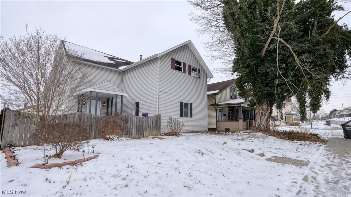 Just over 2,000 square feet to make your own! Some improvements are complete at this 3 bedroom, 2 bath, 2-story home located just a few blocks northeast of downtown Cambridge, Ohio. A second lot provides access from Blaine Avenue to paved parking behind the home.