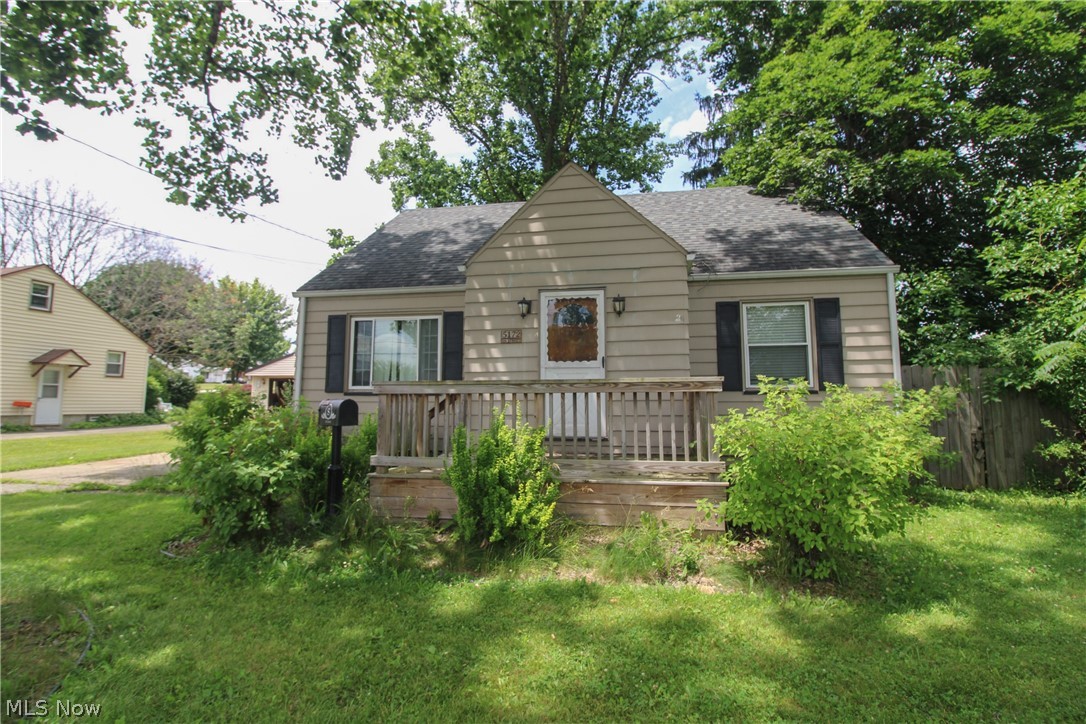 Opportunity awaits in this value priced 4 bedroom Struthers Cape Cod! A little elbow grease will go a long way in making this home shine. The first floor features an eat in kitchen, a spacious family room with charming cove ceiling, an updated full bath, and 2 bedrooms. Upstairs you’ll find 2 additional bedrooms, offering plenty of space and flexibility. The full basement includes an additional bathroom and ample storage space. Outside, enjoy a fully fenced backyard complete with a playground, plus even more storage with a shed and a 1 car garage. So much potential at only $135,000! Call today to schedule your private showing. Property is being sold as-is.