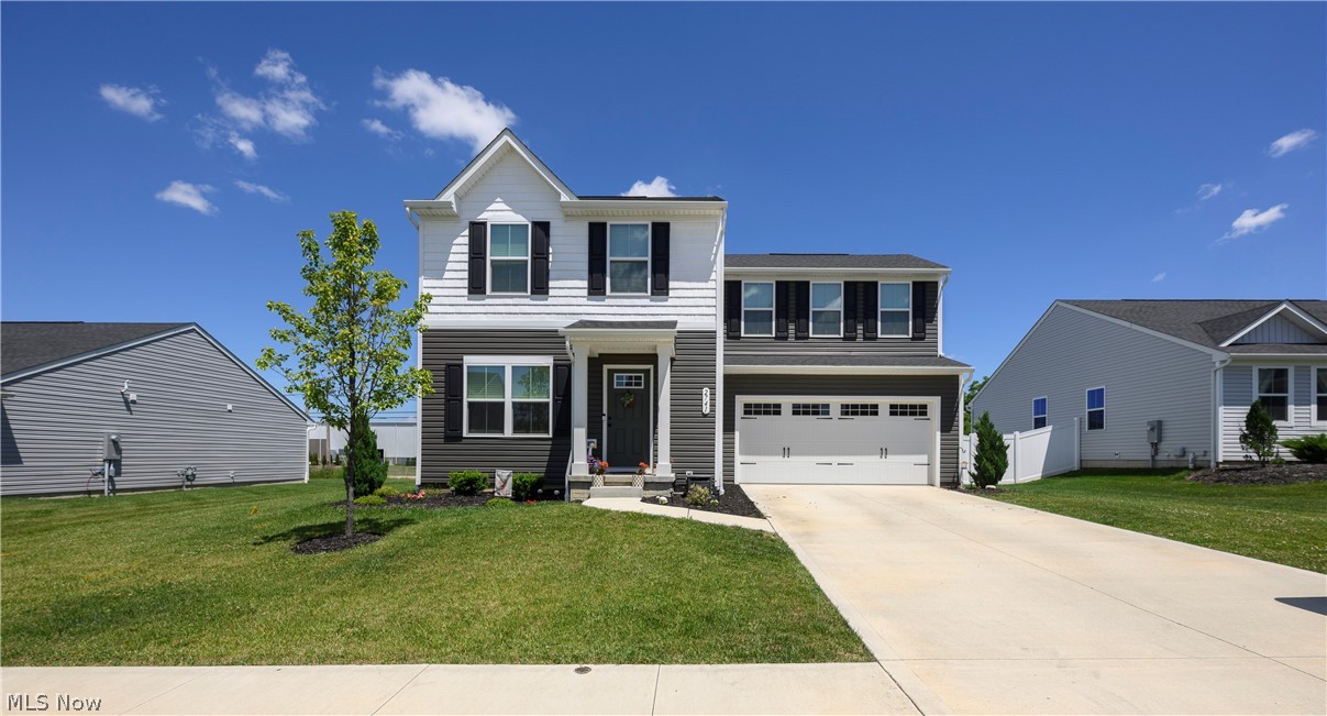 WELCOME HOME to this beautiful newer-construction home in the lovely New Haven Allotment. Built in 2024, this move-in-ready home offers the comfort and confidence of modern construction, giving you peace of mind with updated systems and finishes throughout.

Inside, you’ll love the bright, open-concept layout that creates an easy flow for both everyday living and entertaining. The home features 3 spacious bedrooms, 2.5 bathrooms, convenient second-floor laundry, and a generous primary suite complete with a private bath and walk-in closet. The additional bedrooms offer plenty of space for family, guests, or a home office.

Step outside and enjoy the fully fenced backyard, perfect for pets, play, and gatherings with friends and family. The deck provides the ideal spot for summer barbecues or relaxing evenings at home, while the attached 2-car garage offers additional convenience and storage.

Beyond the home itself, you’ll love being part of the well-loved New Haven Allotment community. Residents enjoy access to neighborhood amenities including a playground, covered pavilion with picnic tables, and a basketball court located near Oval Bishop and Miller—perfect for recreation, community events, and making lasting memories.

Combining modern comfort, thoughtful design, and a welcoming neighborhood atmosphere, this exceptional home is ready for its next owners. Don’t miss your chance to call this home!