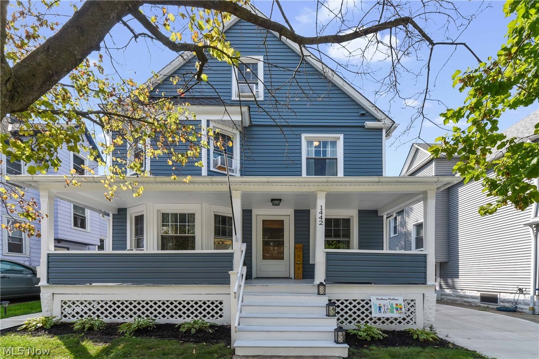 Beautifully renovated colonial in the heart of Lakewood. This 3 Bed and 2 Bath features a rare master suite for Lakewood and a finished 3rd-floor family/bonus room. Walk-in through the original front door to an open living and sitting room, with views of the large dining room. The kitchen has been fully updated featuring a French Door top/bottom refrigerator, a 5 burner gas range oven, granite countertops, and other matching appliances. Up the stairs, you will find the 2 bedrooms to the left and updated bathroom at the end of the hall. To the right is the master bedroom, complete with a private walk-in closet and private master bath. Venture on up to the 3rd floor to a fully finished bonus room with plenty of storage. This home boasts many recent updates in 2019 including new siding, new windows, updated electrical, updated plumbing, new appliances, new kitchen cabinets, and countertops, refinished original hardwood floors, repaved driveway and walkways,  and in 2020 new 3rd-floor carp