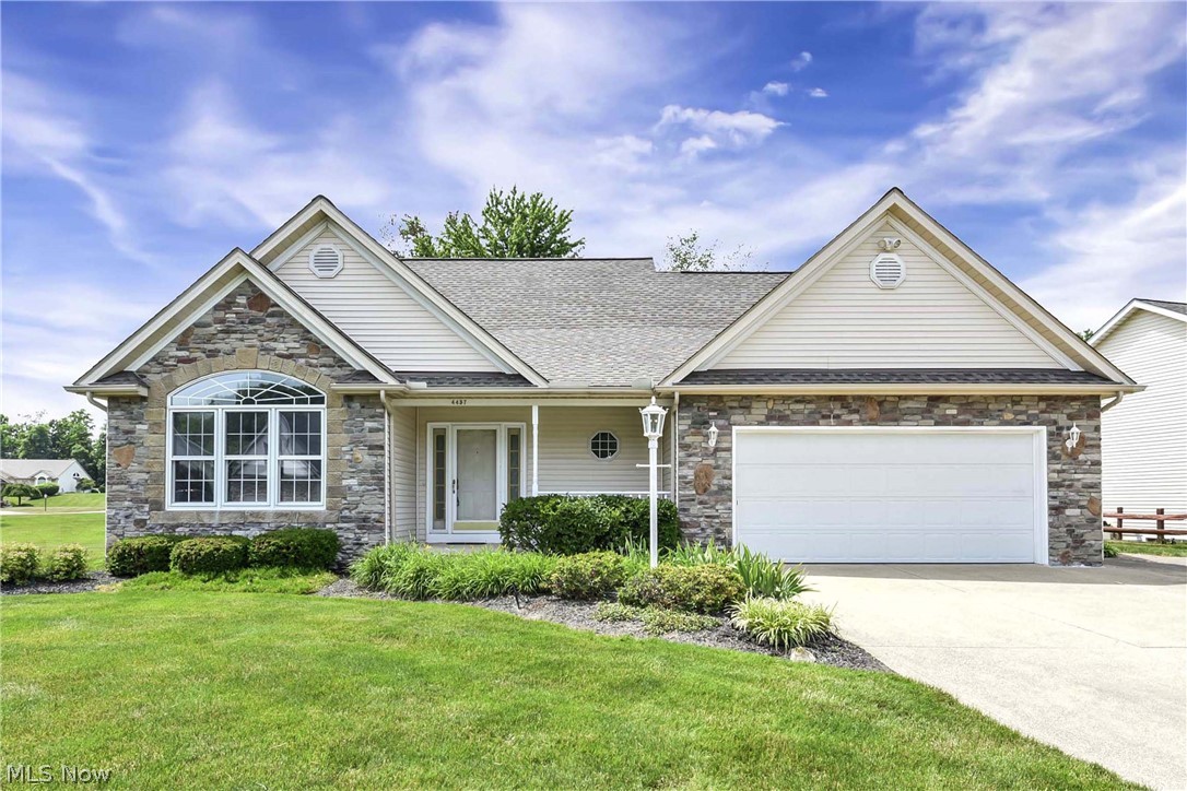 Prepare to be moved! Welcome to 4457 Stone Creek Drive in Brunswick, a spacious 4-bedroom, 3.5-bath Colonial offering over 3,200 square feet of finished living space designed for comfort, flexibility, and entertaining. Step inside to a bright and inviting living room that flows seamlessly into the formal dining area, creating an ideal setting for gatherings both large and small. The well-appointed kitchen offers abundant workspace and storage, making meal preparation a pleasure while serving as the heart of the home. A sought-after first-floor primary suite provides convenience and privacy, complete with its own full bath. The main level also features a laundry room and half bath for added functionality. Upstairs, you'll find three additional generously sized bedrooms, one full bathroom, and a versatile family space that can easily serve as a media room, playroom, home office, or additional living space. The finished lower level expands the home's possibilities with a spacious recreation area, second kitchen, and full bath—perfect for entertaining, extended stays, hobbies, or multi-generational living arrangements. Outside, enjoy the deck overlooking the backyard, along with a gazebo that creates an inviting space for outdoor dining, relaxation, and summer gatherings. Additional highlights include an irrigation system, attached garage, and ample storage throughout. Conveniently located near parks, shopping, dining, and everyday amenities, this home offers the space and versatility today's buyers are looking for. Schedule your private showing today!  HWT Rheem 2024, Furance & AC Trane approx. 2017, roof approx. 5-7 years.