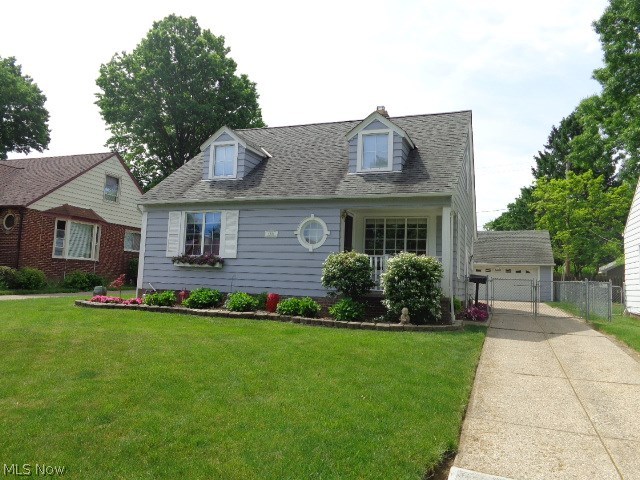 Spacious Parma Circle Bungalow on a 55 ft wide lot!!1792 Sq feet!! 1107 sq ft basement!! Fenced Yard!! 2 car garage!! Replacement windows!! All the appliances including the washer and dryer stay!! Hardwood floors in living rm!! Small family rm/play room off kitchen!! Remodeled kitchen and bath!! Large dormer bedroom upstairs with sitting area!! Spacious Rooms!! Mid to late September occupancy!! Excellent location--close to everything!!