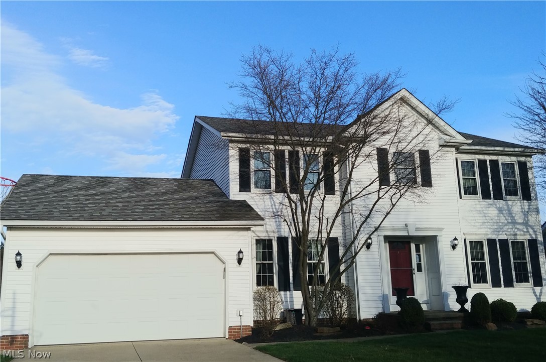 Wonderful deck of the back of this home is a great place to relax and admire the scenic lake and wooded areas in and near backyard. The backyard has a newly installed above ground pool 2018, Fully finished rec rooms in basement for family fun or entertaining guests. Kitchen counter tops have been updated as has flooring.  Two car attached garage, plenty of bedrooms, wood burning fireplace. What's not to like?