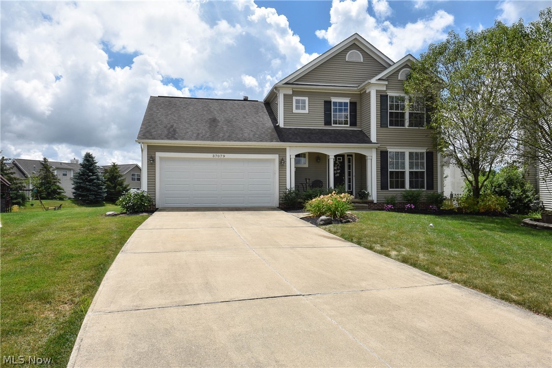 This home is sitting on .32 acres with a patio anyone would like to sit outside and relax on.  37079 Chaddwyck has hard wood floors in the foyer and dining room.  The dining room has custom paneling and is open to the kitchen with tiled floors and a tiled back splash.  The kitchen and breakfast room are open to the family room with vaulted ceiling and lots natural light coming in from the numerous windows surrounding the gas fireplace.  The first floor master bedroom has a vaulted ceiling and en suit bathroom.  The second floor has 2 bedrooms, family bathroom and a spacious loft. The finished basement offers a great entertainment area with still plenty of storage.
There are 2 HOA's Waterbury $375 HOA a year and Chaddwyck HOA $31 per month includes snow removal