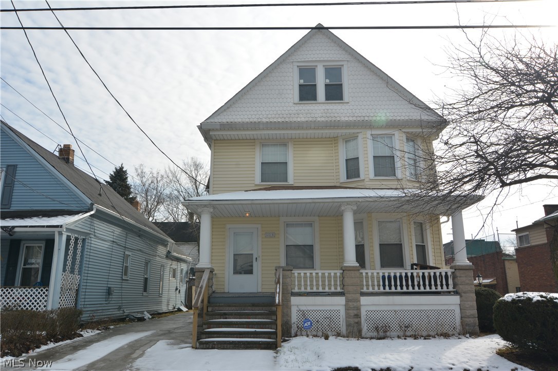 Slavic Village 2-Family Beauty with updates. Newer furnaces, HW tanks, most  newer windows, partially new driveway, most rooms freshly painted and more. Charm/character remains-- high ceilings, built-ins, pillar posts, hardwood floors--WOW! Fenced backyard, 2 Car Detached Garage--convenient to  Downtown Cleveland/freeway and everything!! Versatility is here with room usage. See the Improvement/Unit Description Sheet-attached. Miss this one and you will be sad--call today for your appointment.