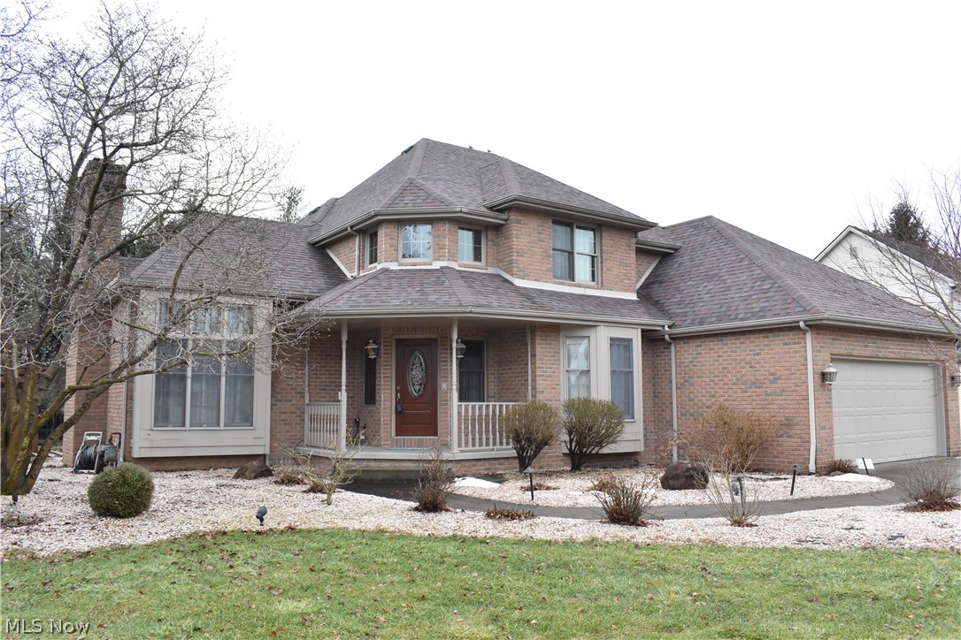 Welcome to this elegant-styled all brick home that received 1993 Parade of Homes Award!  Your new home boasts a 2-story foyer, great room with 10 foot ceilings and floor to ceiling fireplace and Andersen windows.  Enjoy your spacious kitchen with island, stainless appliances, and oak hardwood floors. Dining room has tray ceilings and bay windows.  First floor Master Suite with bath, skylight, walk-in closet.  1st Floor laundry in addition to central vac, security system, intercom, skylights, and so much more.  Three additional bedrooms on second floor.  12 course basement.  Newer roof, hwt, concrete patio.  This is the home you will want to call “My Home!”