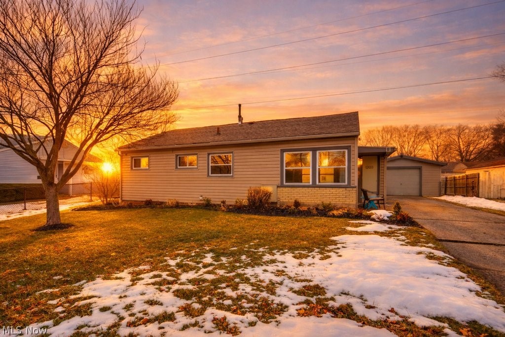 Welcome home to this charming and well-maintained 3-bedroom, 1-bath ranch offering comfortable one-level living! This single-family home features a bright and inviting living space.

The spacious eat-in kitchen offers ample cabinet and counter space, updated countertops, and a stylish wood accent wall that adds warmth and character. All three bedrooms are conveniently located on the main level along with a full bath, creating an easy and functional layout. Main-floor laundry adds everyday convenience.

Outside, you’ll love the fully fenced backyard—perfect for pets, play, or entertaining—complete with chain-link fencing for added security. The detached 1-car garage.

Additional highlights include central air, forced-air heat, asphalt roof, public water and sewer, and no HOA restrictions New service entry line and new Electrical panel 2026! Furnace and A/C are 2 years old!!!