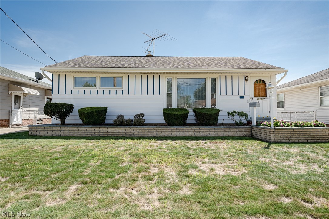Move right into this pristine ranch-style home in the Hopkins neighborhood of Cleveland! This well-kept home features 3 bedrooms, 2 full bathrooms, gleaming original millwork, crisp neutral paint, newer windows, and updates throughout. The front door opens into a spacious living room that is illuminated by a lovely picture window. High quality carpet flows from the living room into the 3, first-floor bedrooms. The kitchen includes a full complement of appliances, updated ceramic flooring, a tile backsplash, and plenty of cabinet space. An updated full bathroom completes the first floor. The full lower level includes a finished rec room and bonus room, both with which feature nice wood panelling. The laundry room includes a washer and dryer, additional storage space, and a second full bathroom. Outside, there is a lovely patio with a pergola, a deep back yard, a shed, and a large garden behind the 2-car garage. Conveniently located just minutes away from Rocky River Reservation, Clevela