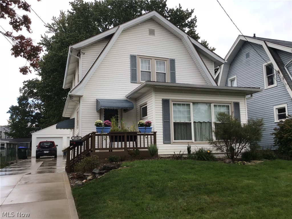Extremely well maintained home inside and out, Move in ready. It features 3 bedrooms, 2 full baths and a half bath in the full basement. The kitchen has Corian countertops. Mostly hardwood floors throughout in great condition. Basement is fully waterproofed with transferable warranty from Ohio State Waterproofing. This house has a lot of charming character noticeable from the time you walk in the front door. The back door leads into a small mud room. HVAC 2008, Roof 2012, new hot water tank and gutters installed 2021. Large 2 car detached garage. Make your appointment today!