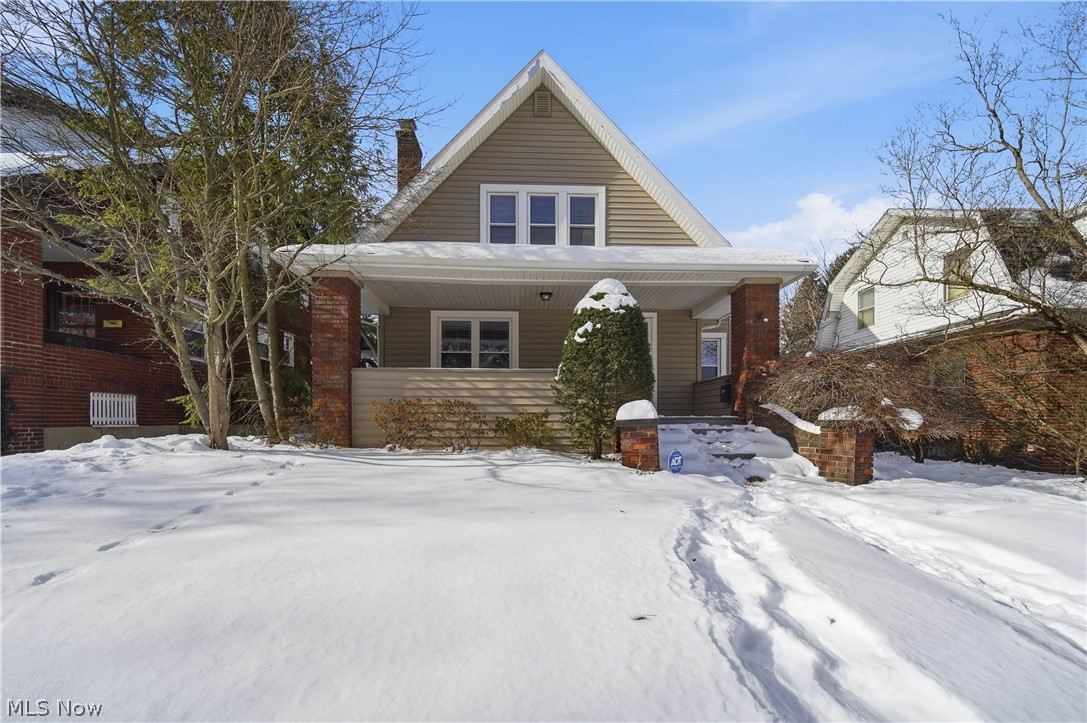 This Firestone Park classic is the kind of home that just feels right the moment you walk in, full of character, natural light, and spaces that truly live well day to day. Inside, you’ll find a layout that balances charm and function beautifully. The main living area is warm and welcoming, anchored by a striking stone fireplace and surrounded by original woodwork that brings depth and personality you simply can’t recreate. The dining room offers plenty of space to host everything from weeknight dinners to holiday gatherings, while the kitchen, complete with all appliances, includes a sweet breakfast nook that quickly becomes everyone’s favorite spot. A flexible first-floor bedroom with cedar closet is currently enjoyed as an additional sitting space but easily works as a guest room, office, or playroom depending on your needs. Toward the back of the home, a practical mudroom creates the perfect everyday entry point and leads out to the fully fenced backyard. Upstairs, three comfortable bedrooms offer generous closet space and easy access to a full bath. The lower level adds even more versatility with plenty of storage. Major mechanical updates have already been taken care of, including a newer furnace and A/C (2023) and hot water tank (2025), new 100 amp electrical service installed (2025) so you can focus on settling in and enjoying the space. Outside, the fenced yard, patio, storage shed, and detached two-car garage create a setup that’s just as functional as it is enjoyable, all tied together with a newer driveway. If you’ve been waiting for a home with personality, usable space, and thoughtful updates in a well-loved neighborhood, this one is ready to welcome you in.