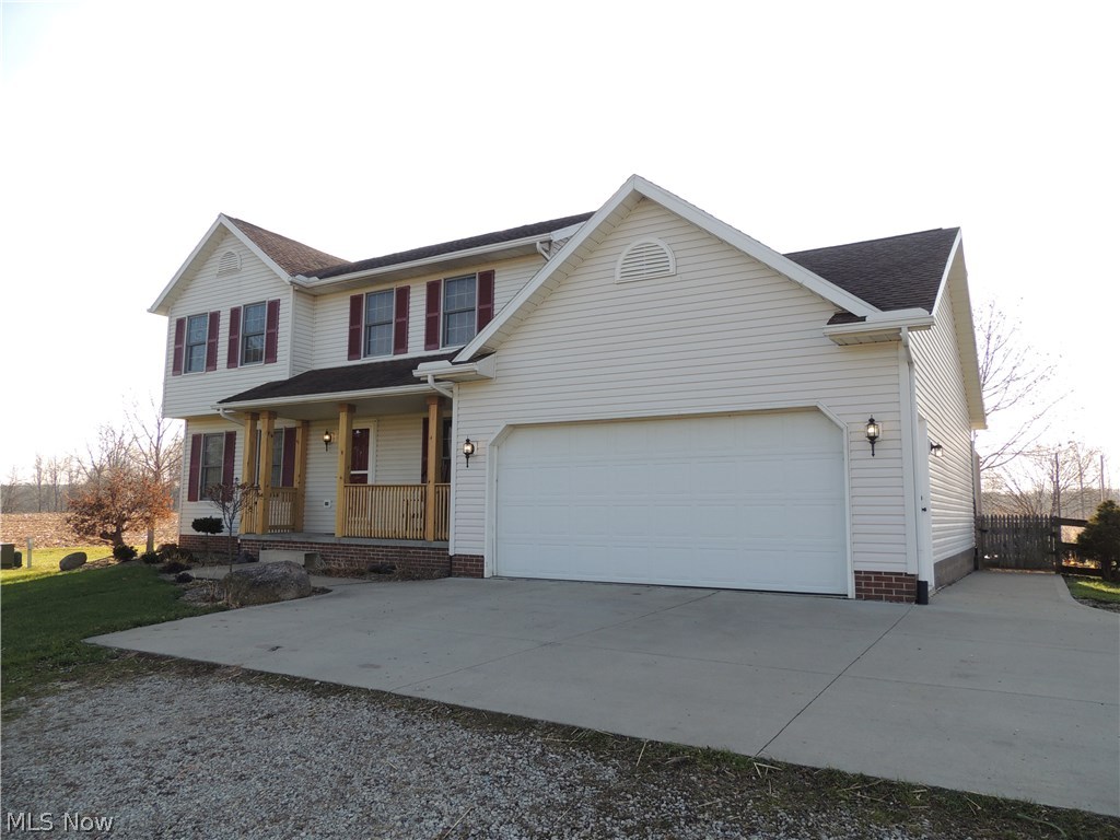 Pride of ownership shows in this custom built two story set way back off road on manicured 3 acres. Owner has added some newer updates with huge first floor laundry room, first floor half bath, large wood mantle on wood-burning fireplace, sun room with great natural light coming in and pellet stove that can heat the entire home. The finished lower level boasts a media room with surround sound wired, separate exercise room or office area, and newer carpeting.  Off sun room you can go out to the huge deck area which includes a gazebo and newer level with pergola, preset for a hot tub if wanted.  The multi area outbuilding has over 2200 sq ft of space with concrete floors, 220 electric, drains, 10 ft. high door for camper/trucks,  and a spot to install wood-burning stove if wanted. Mechanics dream garage. (Car lift can be negotiated in sale) Real piece of country tranquility in this property, but still close enough to get to shopping and freeways within 15 minutes.