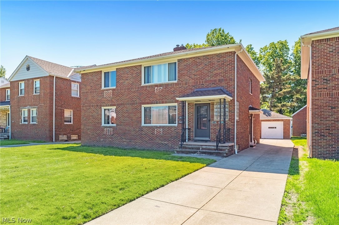 Introducing 20424 Lake Shore Blvd to market! Custom built all brick duplex in 1961. Rare 2 bed 1 bath with dedicated in unit laundry setups!. Over 1,200 sq foot per unit, 2 bed, 1 bath, in unit laundry, large eat in kitchen and living room space. Lower unit is currently vacant, perfect for an owner occupant. Upper tenant leased at $1,100 a month. Brand new roof. Full basement with tons of storage for tenants. 2 car garage. Central air-conditioning. Perfect opportunity for investor or potential owner occupancy. Fantastic location on Lake shore just minutes from the Euclid Creek Reservation, freeway access, and downtown Euclid! Call listing agent for more information.